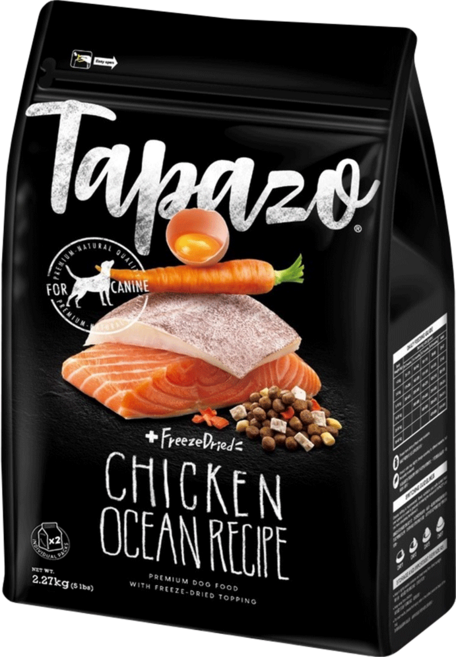 Tapazo 成幼犬 凍乾三重奏, 低敏海魚配方, 2.27kg, 1袋