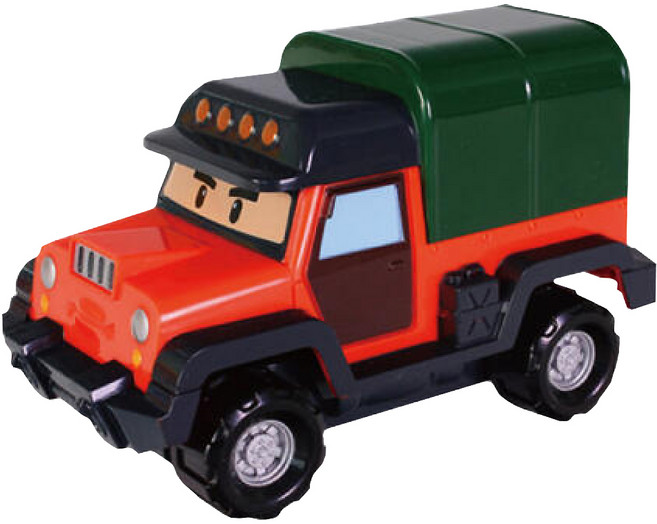 ROI TOYSI 新4吋變形車 3歲以上, 波契 紅色 + 黑色, 1盒