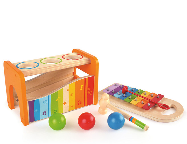 하페 톡톡벤치 실로폰 완구, 혼합 색상, 1개