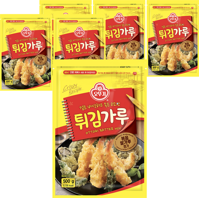 오뚜기 튀김가루, 500g, 6개