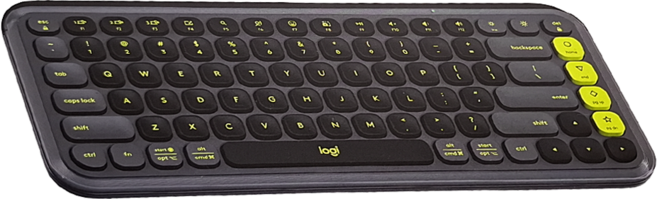 logitech 羅技 POP ICON KEYS 無線鍵盤, YR0101, 潮玩黑, 矮軸