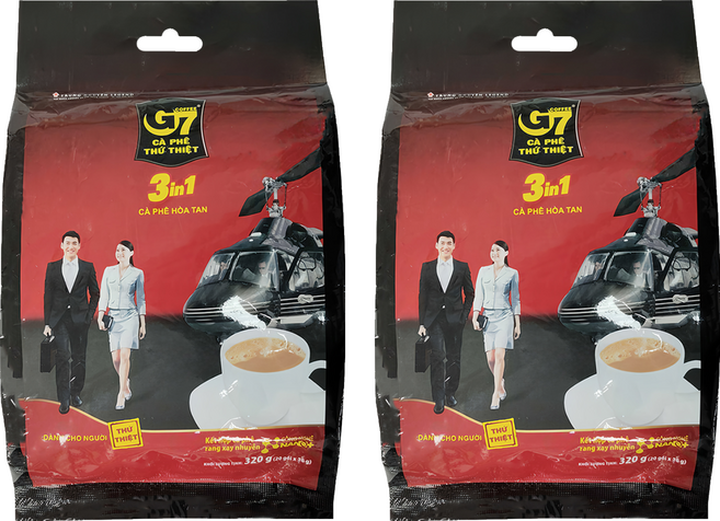 G7 三合一咖啡, 16g, 20包, 2袋