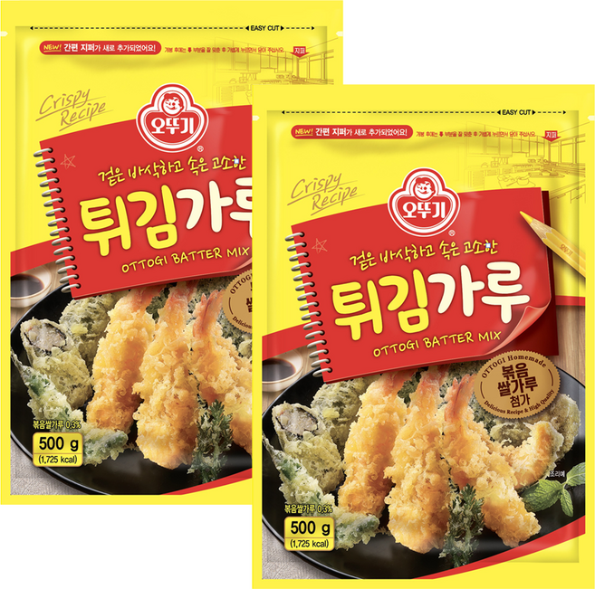 오뚜기 튀김가루, 500g, 2개