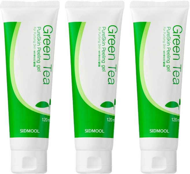 시드물 녹차 퓨어스킨 필링 젤, 120ml, 3개