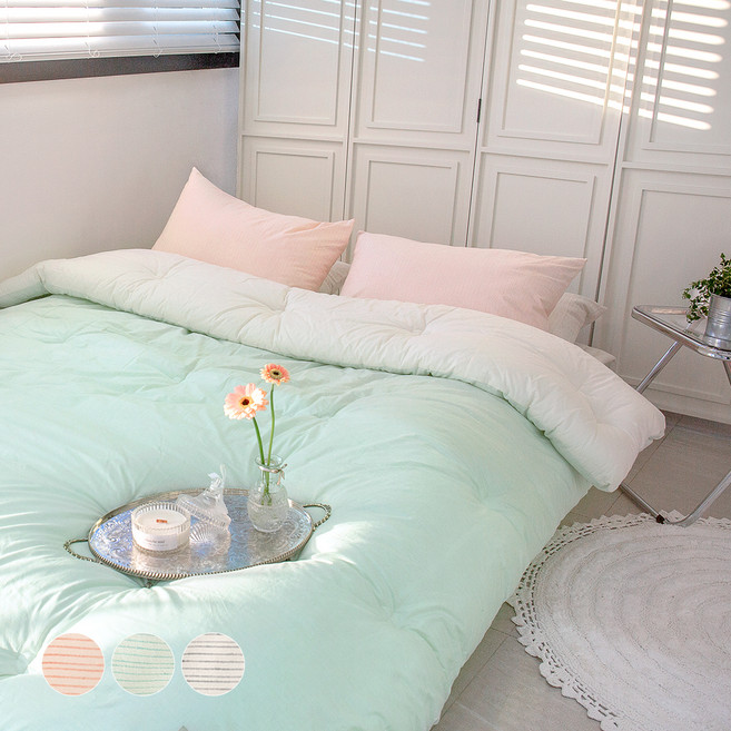 그래이불 국내 제조 순수 유기농 오가닉 선염 코튼 호텔 침구세트