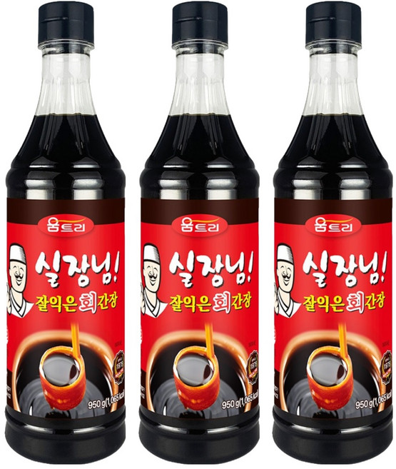 움트리 실장님 잘익은 회간장, 950g, 3개