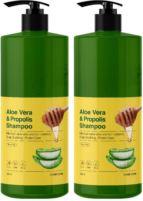 샤샤 알로에 베라 앤 프로폴리스 샴푸 아로마, 1.5L, 2개