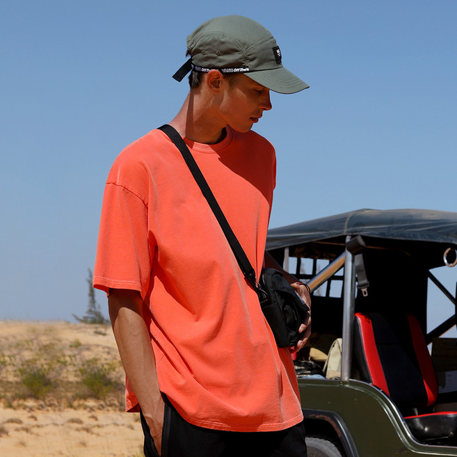 플루크 남녀공용 통기성 new 피그먼트 반팔티셔츠 FST701