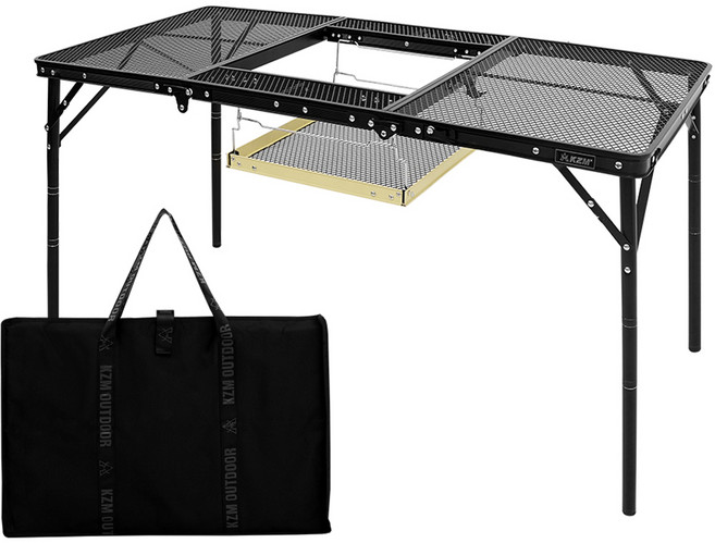 카즈미 유니온 아이언 메쉬 3폴딩 BBQ 테이블