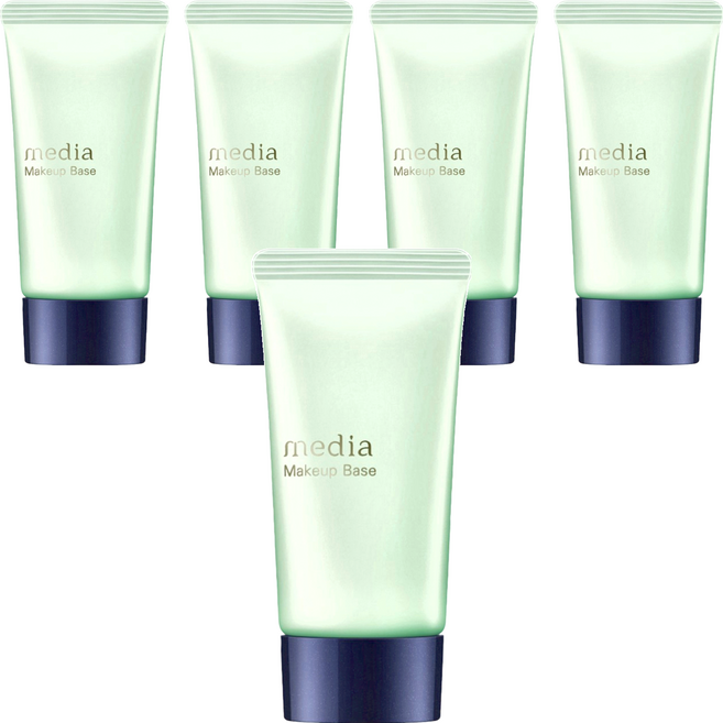 media 媚點 台灣公司貨 美肌修色粧前乳 高保濕 提亮膚色, 綠色, 5件