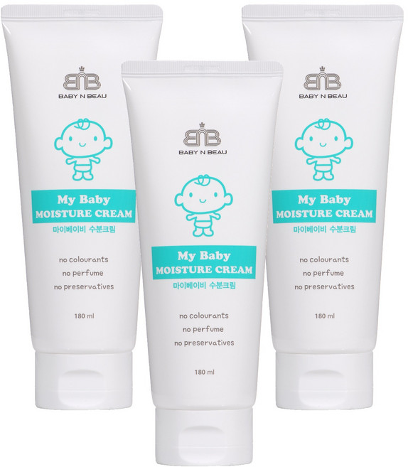 베이비앤뷰 마이베이비 수분크림, 180ml, 3개