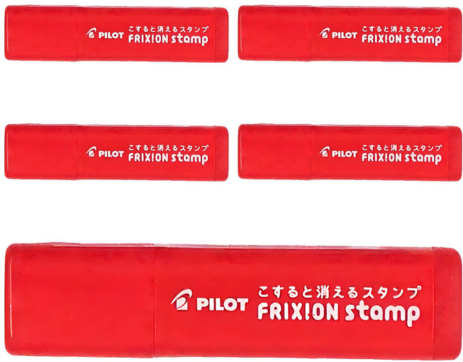 PILOT 百樂 魔擦印章 SPF1277R CHECK 5個, 1盒, 紅色