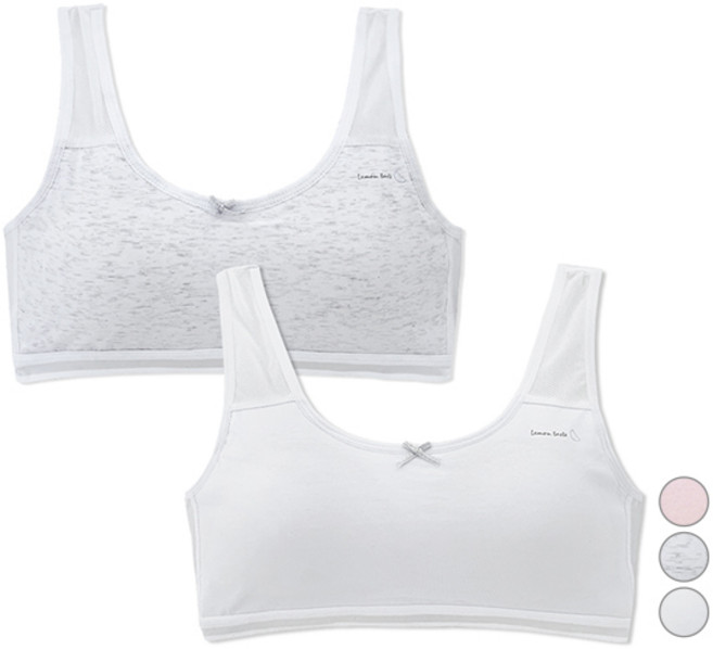 주니데이 메쉬 앙증 브라 2단계 2종 세트