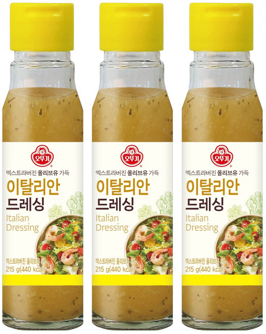 OTOKI 不倒翁 義大利油醋醬, 215g, 3個