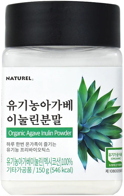 나뚜렐 유기농 아가베이눌린 분말, 150g, 1개 - 쿠팡