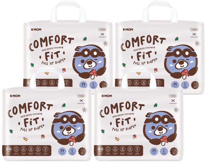MOTHER-K COMFORT FIT 雲柔鎖水褲型玩睡褲 9~14kg, 136個, 大碼 (L)