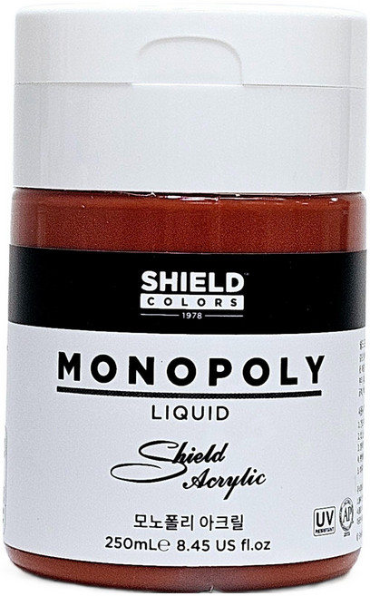쉴드 모노폴리 아크릴물감 621 Burnt Sienna, 250ml