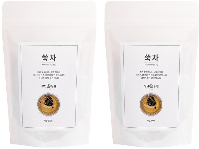 청년농원 쑥차, 1g, 50개입, 2개