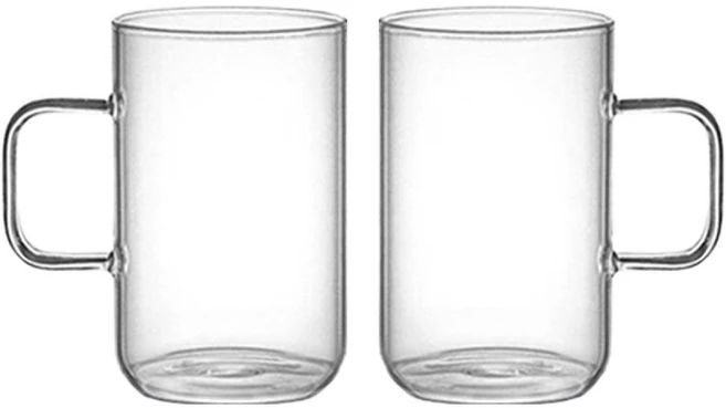 어뮤즈키친 내열유리 머그컵 500ml, 2개 - 쿠팡