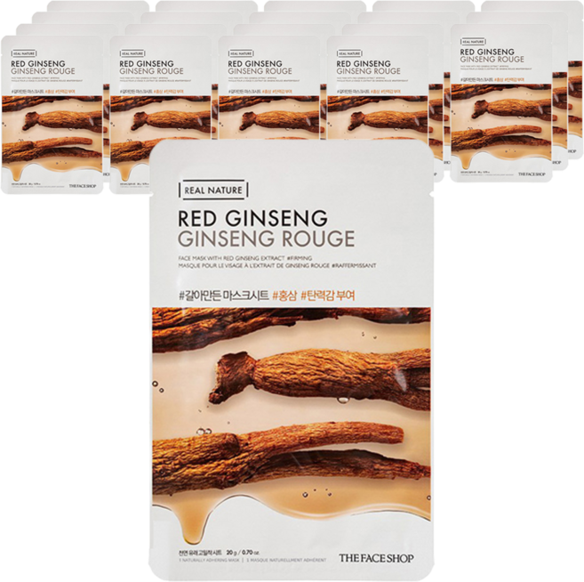 더페이스샵 갈아만든 홍삼 마스크시트, 1개입, 20개