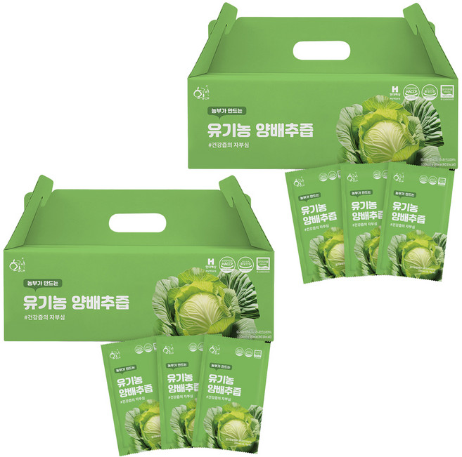 황금이네 농부가 만드는 양배추즙 100ml 30포, 3L, 2개