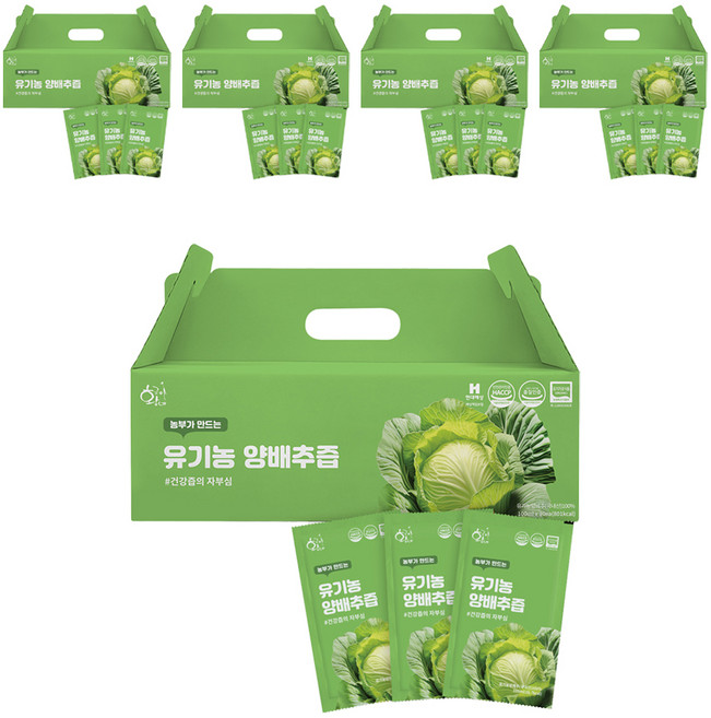 황금이네 농부가 만드는 양배추즙 100ml 30포, 3L, 5개