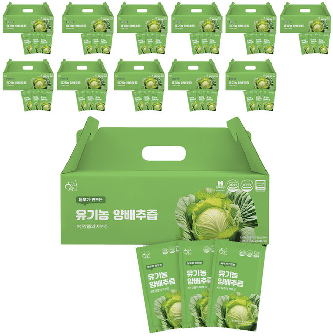 황금이네 농부가 만드는 양배추즙 100ml 30포, 3L, 12개