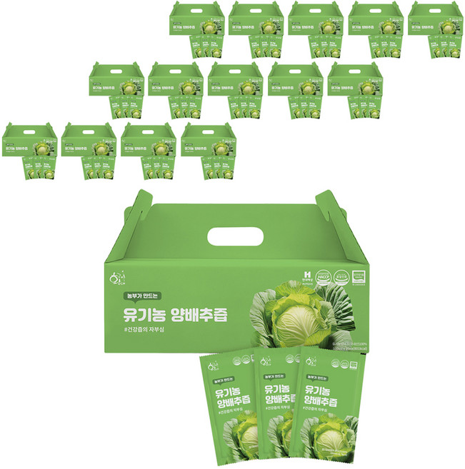 황금이네 농부가 만드는 양배추즙 100ml 30포, 3L, 15세트