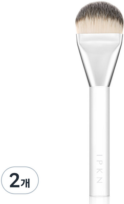 입큰 밀착 커버 파운데이션 브러쉬, 2개, 혼합색상
