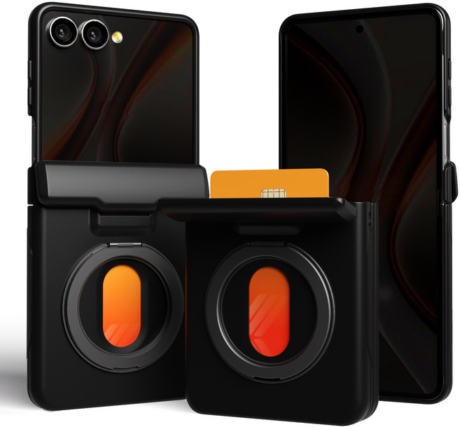 엑씨 가디언 카드수납 거치형 맥세이프 호환 자동 폴딩 힌지보호 휴대폰 케이스