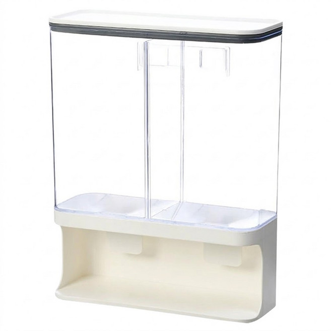 ROYALLIN 蘿林嚴選 自助式儲米桶 密封防蟲防潮 雙出, 1個, Transparent