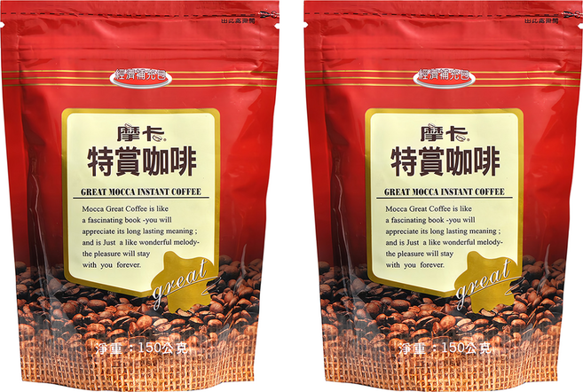 MOCCA 摩卡 特賞咖啡經濟補充包, 150g, 1入, 2包