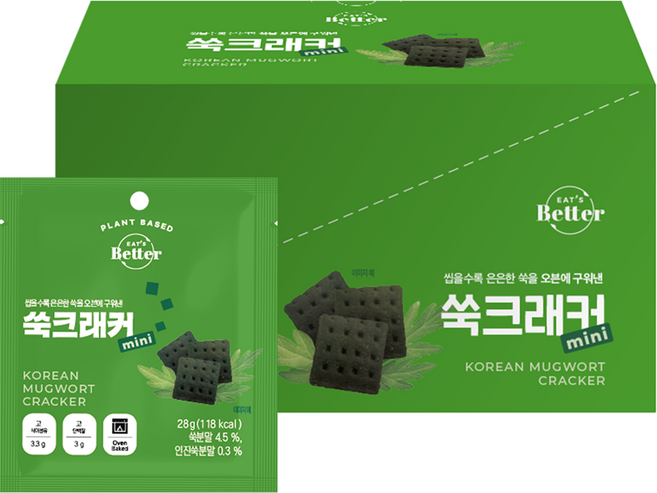 잇츠베러 쑥 크래커 미니, 280g, 1개