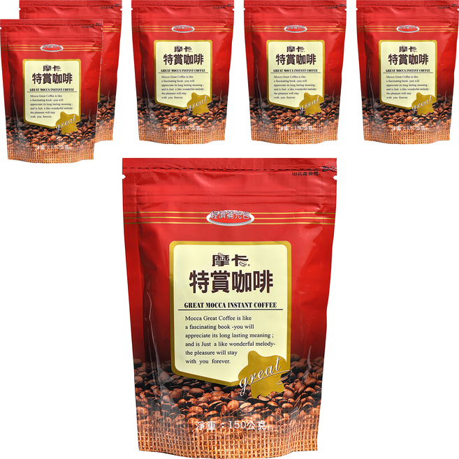 MOCCA 摩卡 特賞咖啡經濟補充包, 150g, 1入, 6包