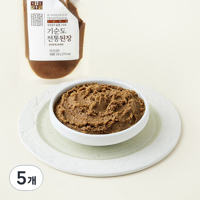 기순도전통장 전통된장, 230g, 5개
