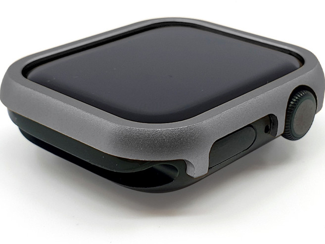 힐링쉴드 애플워치 메탈 케이스 MTC시리즈 45mm MTC, 그레이(MTC-3), 1개