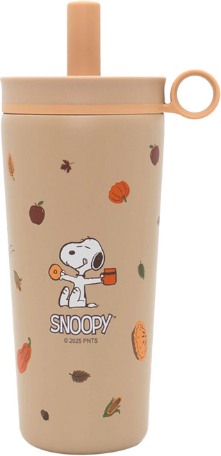 COTD SNOOPY聯名 陶瓷保溫珍珠杯, 奶茶色, 1個, 800ml