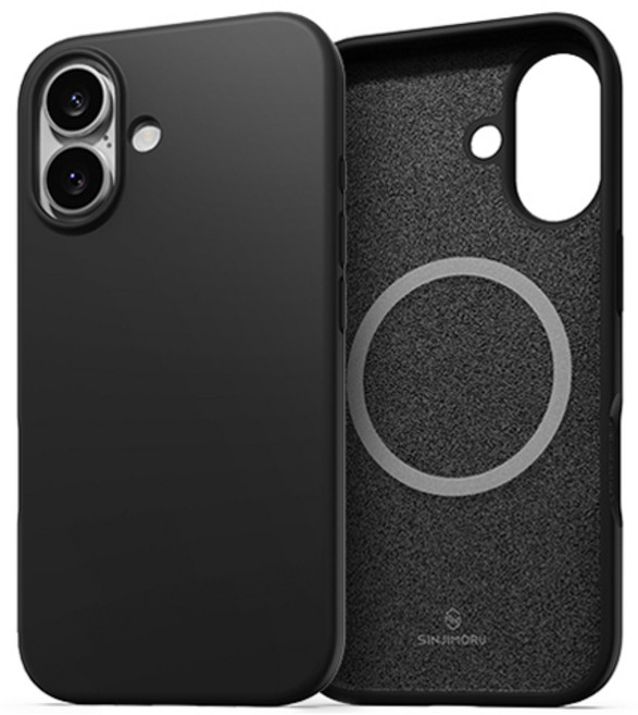 신지모루 맥세이프 호환 소프트그립 실리콘 컬러 휴대폰 케이스