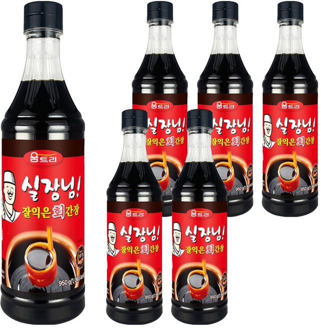 움트리 실장님 잘익은 회간장, 950g, 6개