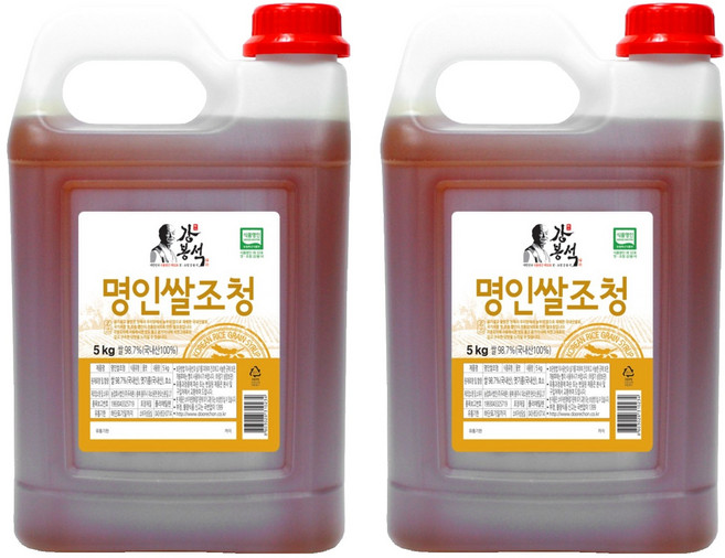 강봉석 명인쌀조청, 5kg, 2개