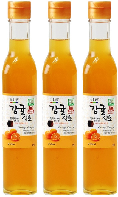 뫼달해 감귤식초, 250ml, 3개