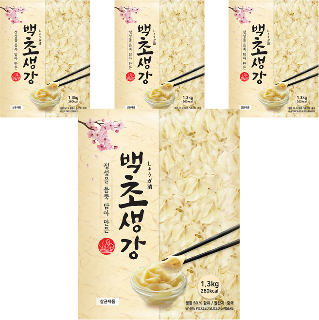 이엔푸드 백초생강, 1.3kg, 4개