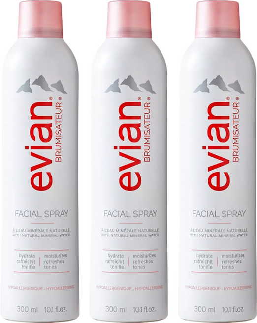 evian 依雲 天然礦泉護膚噴霧, 300ml, 3瓶