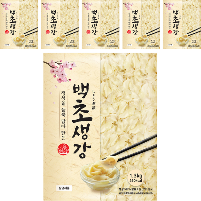 이엔푸드 백초생강, 1.3kg, 6개