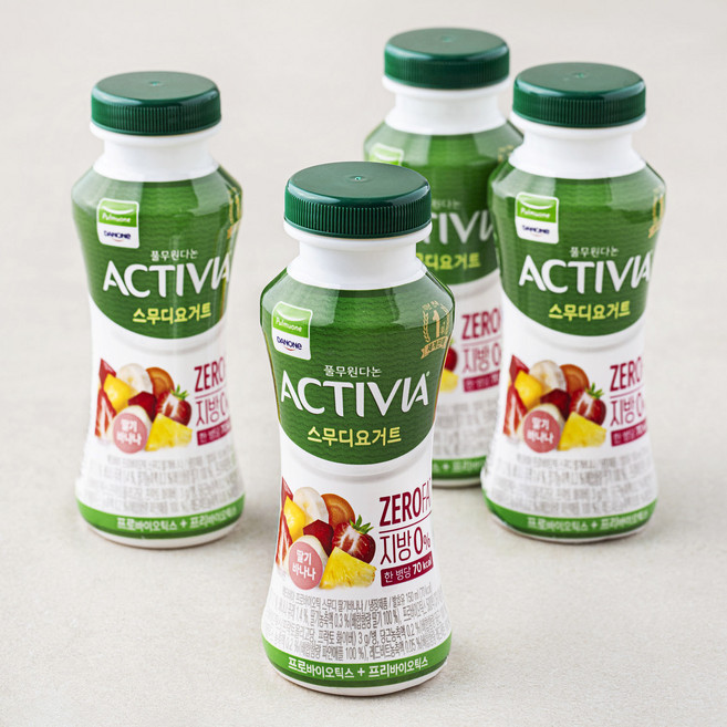 풀무원다논 액티비아 스무디 딸기바나나, 150ml, 4개입, 1개