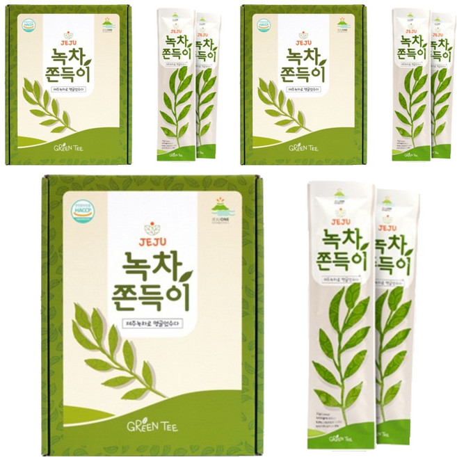 제주원 녹차 쫀득이, 18g, 45개