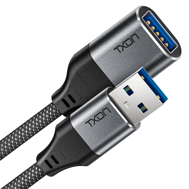 티엑스온 USB 3.0 고속 연장 케이블, 1개, 1m