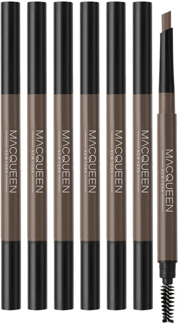 맥퀸뉴욕 마이 스트롱 오토 아이브로우펜슬 0.35g, 윌넛브라운, 6개