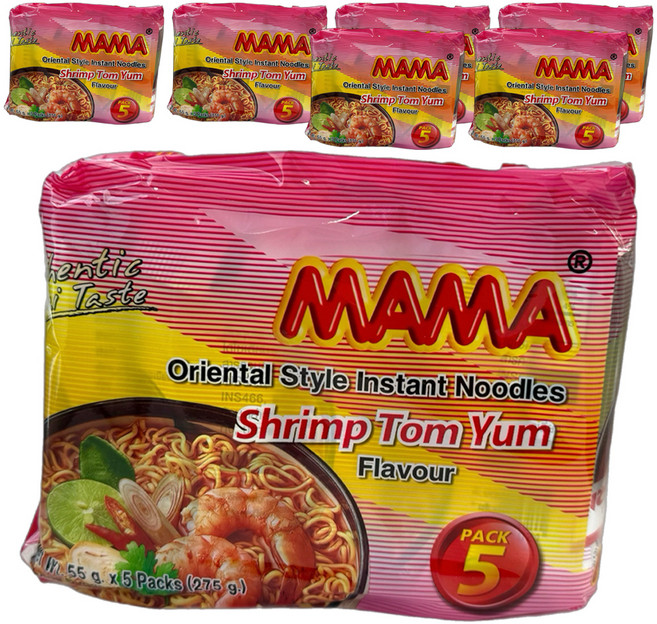 MAMA 泰式冬蔭功酸辣蝦味泡麵 55g, 35包