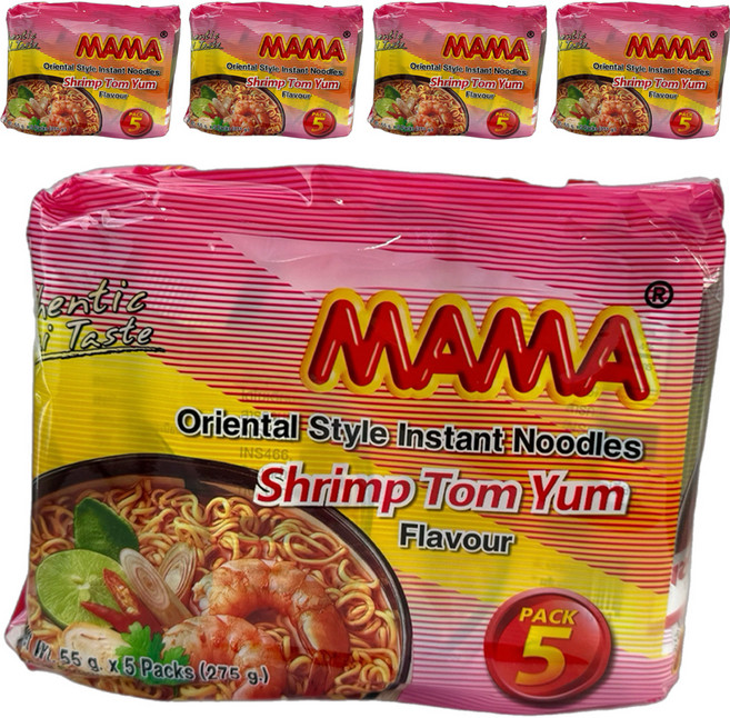 마마 새우 톰얌맛 라면 55g, 25개